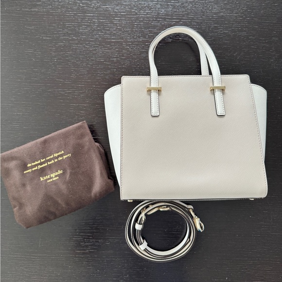 Kate Spade Small Satchel in light grey/white - Picture 2 of 12